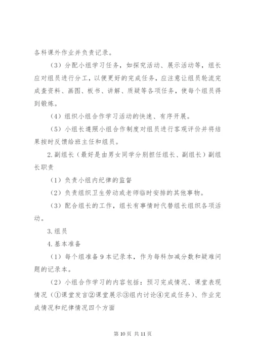 高中学习小组评分细则.docx