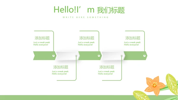 绿色小清新春季美容护肤宣传动态PPT