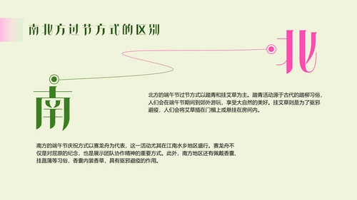 渐变清新新中式端午节介绍PPT模板