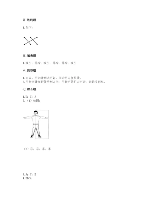 教科版二年级下册科学知识点期末测试卷含答案【达标题】.docx