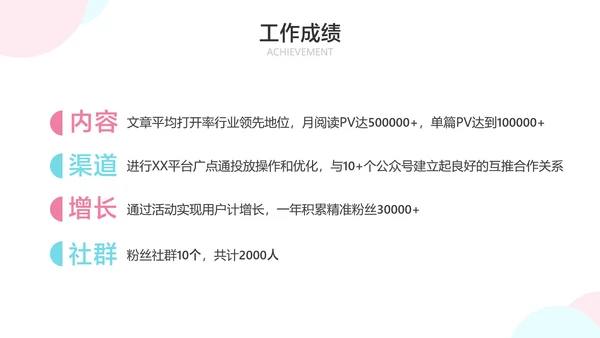 白色简约风新运营转正答辩述职汇报
