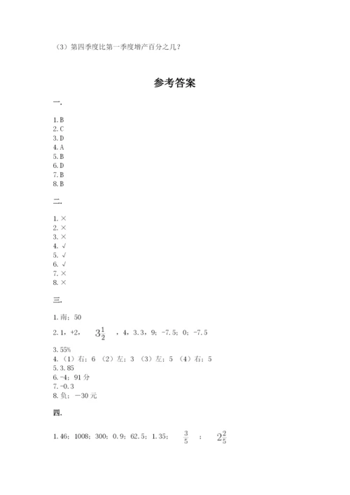 河南省【小升初】2023年小升初数学试卷附答案（综合题）.docx
