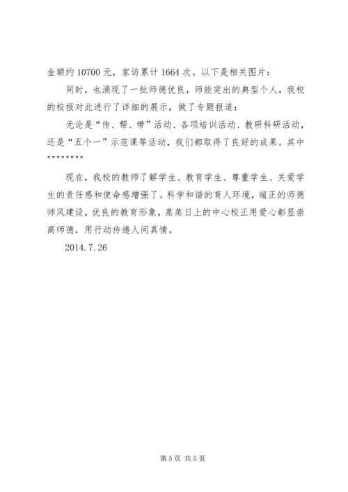 四师一满意示范校活动汇报材料.docx