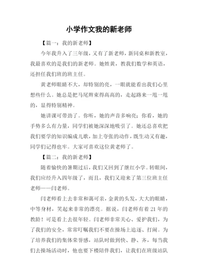 小学作文我的新老师-1.docx