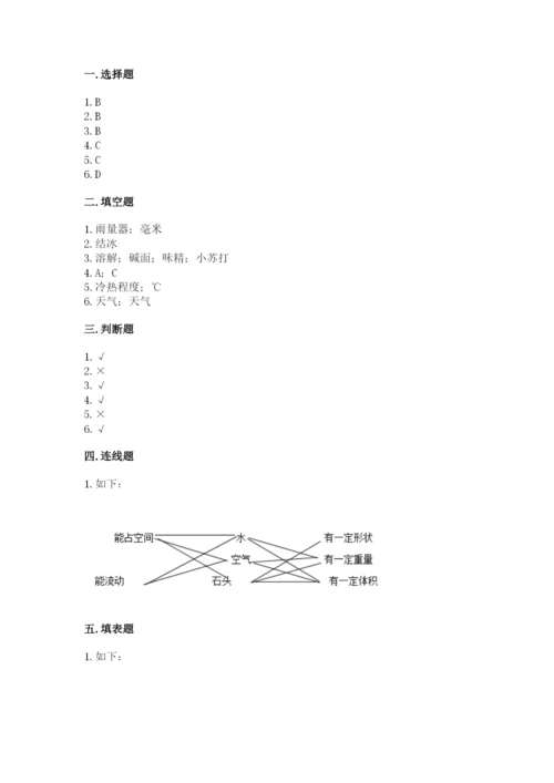 教科版小学三年级上册科学期末测试卷1套.docx