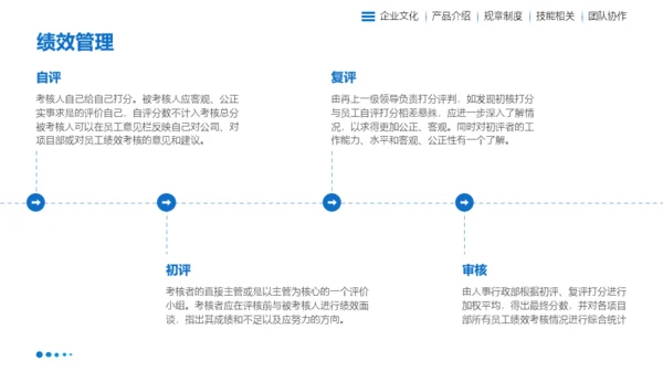 蓝色扁平风企业入职培训PPT模板