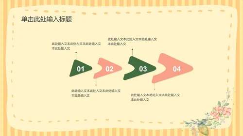 黄色小清新课堂教育教学PPT模板