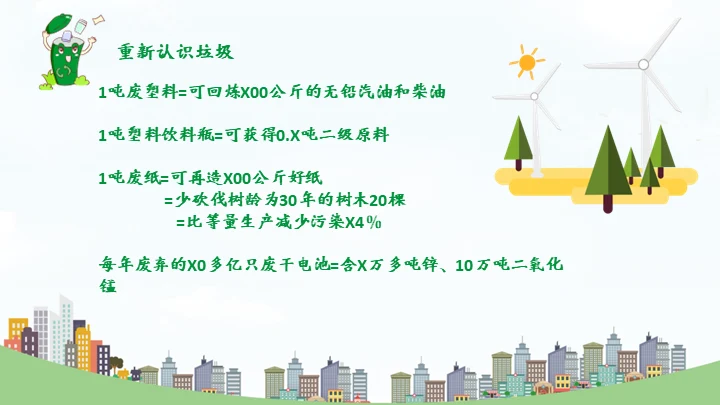 环保教育垃圾分类变废为宝知识宣讲通用PPT模板