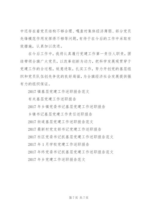 某年1月党建工作述职报告范文2.docx