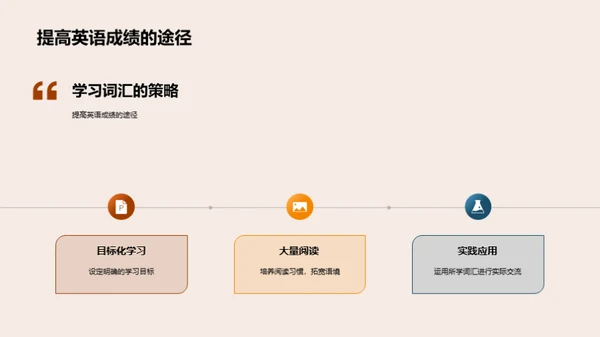 精通词汇，走向成功