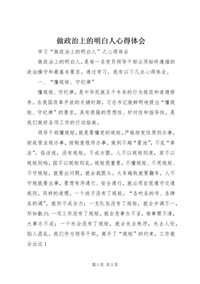 做政治上的明白人心得体会 (5).docx