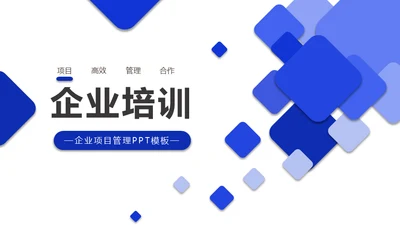 企业培训企业项目管理通用PPT模版
