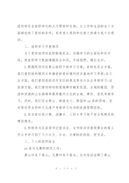 接收挂职干部对接会表态发言.docx