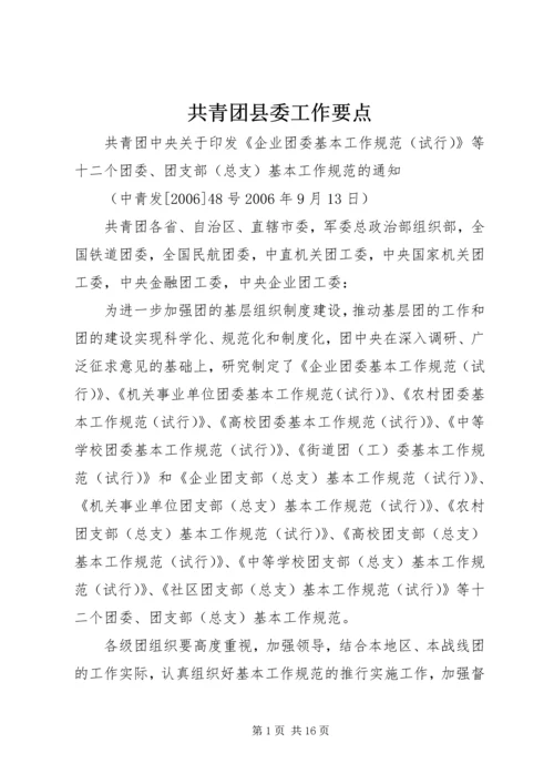 共青团县委工作要点 (7).docx