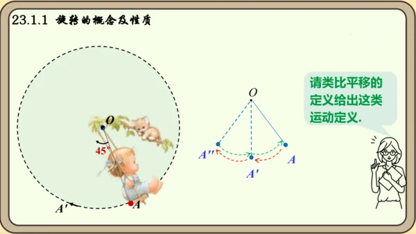 人教版数学九年级上册23.1.1  旋转的概念及性质课件课件（共28张PPT）
