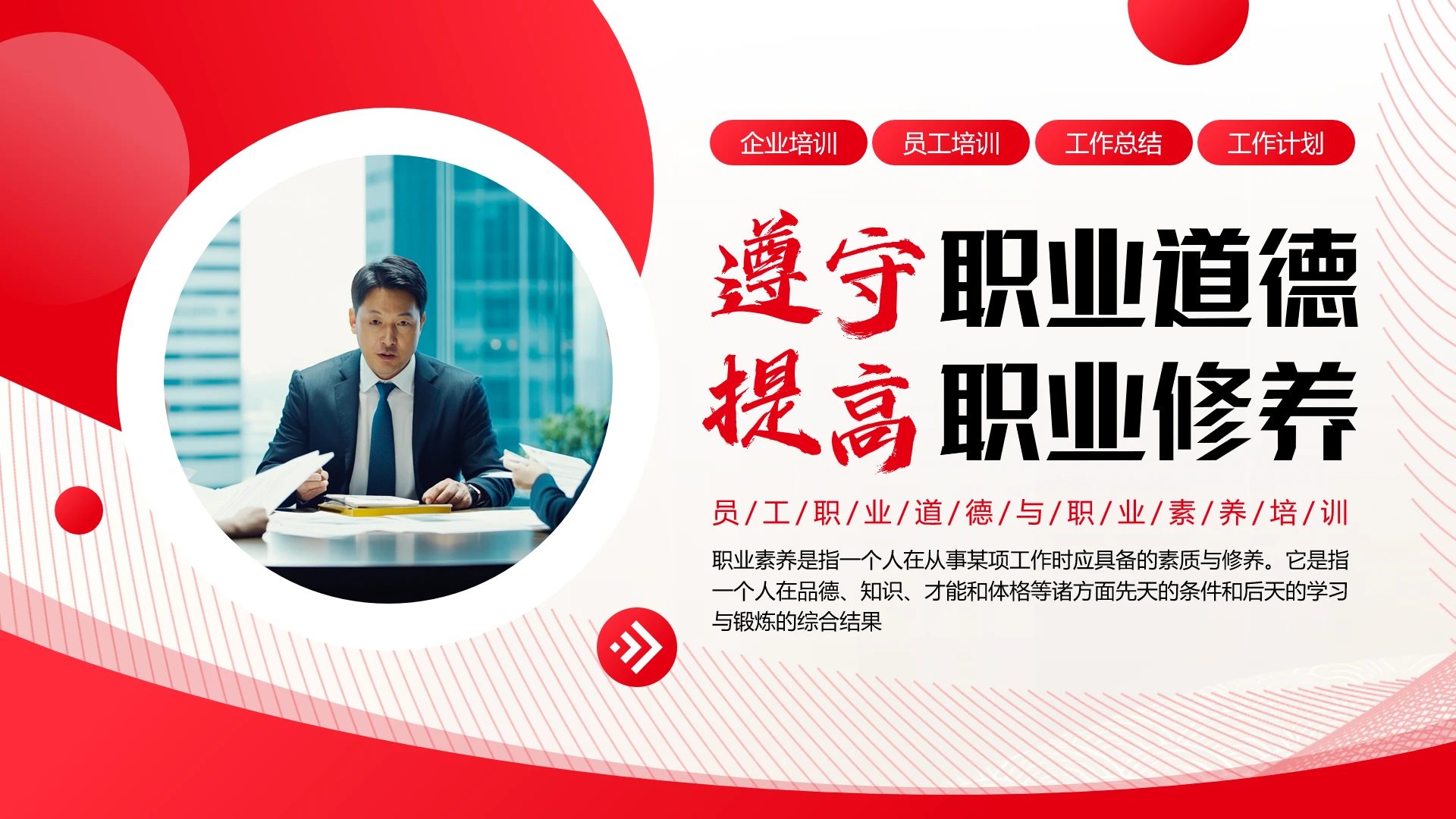 公司企业员工职业道德与职业素养培训PPT