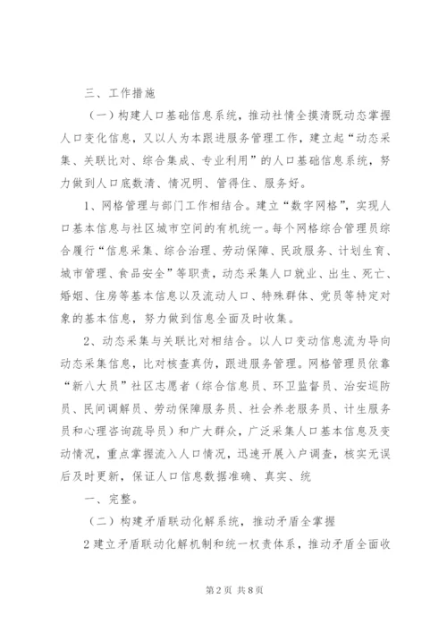 文化社区社区社会事务网格化综合管理服务的实施方案.docx