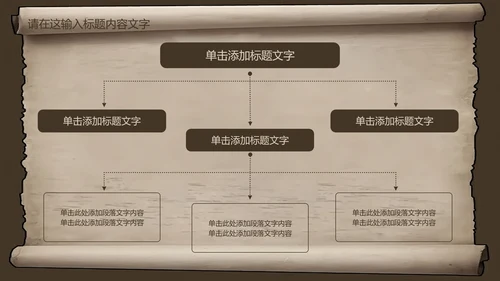 复古古韵中国风卷轴ppt动态模板