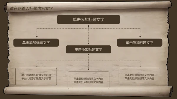 复古古韵中国风卷轴ppt动态模板