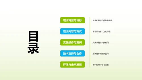 绿色商务现代科技助力农业研究报告PPT模板