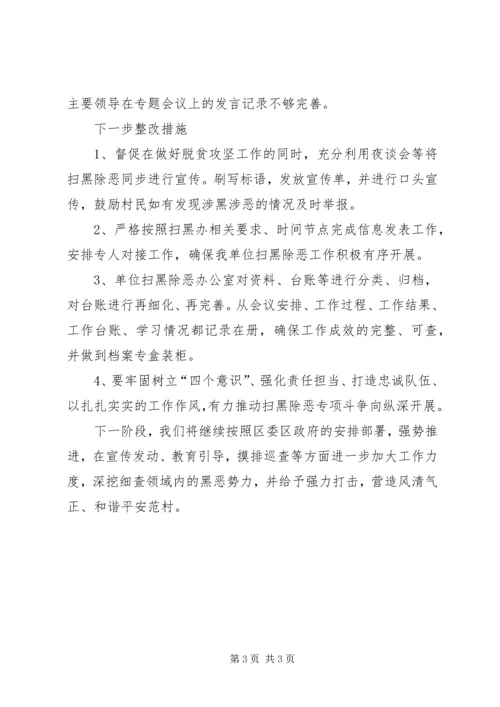 乡镇平安建设暨扫黑除恶专项斗争工作自查报告.docx