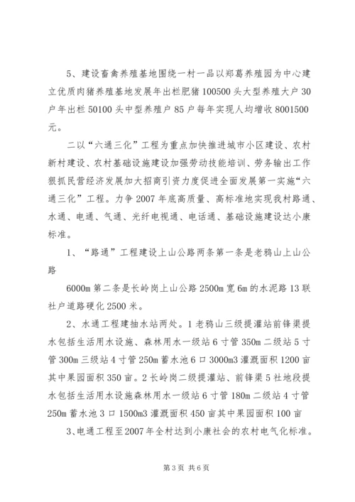 村全面建设小康社会发展规划 (4).docx