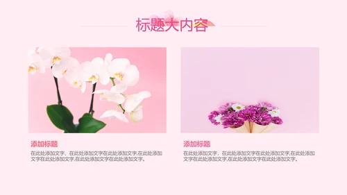 粉色三八妇女节班会动态ppt模板D