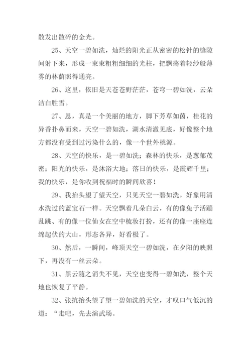 一碧如洗的意思.docx