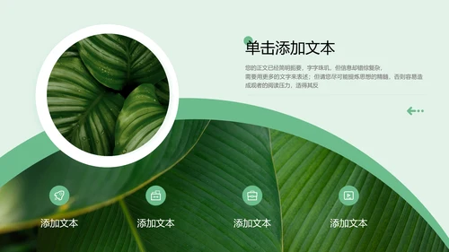 绿色极简品牌介绍通用PPT演示模板