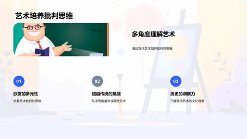 现代艺术探析PPT模板