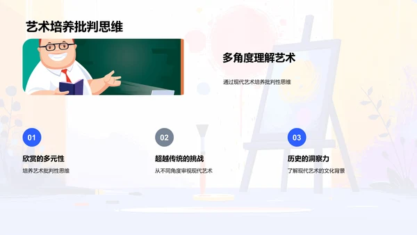 现代艺术探析PPT模板