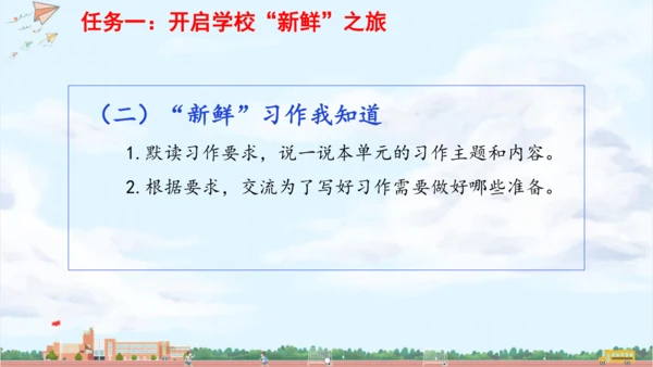 单元起始课：开启校园“新鲜”之旅 课件