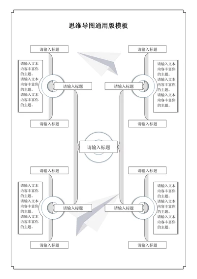 思维导图模板通用