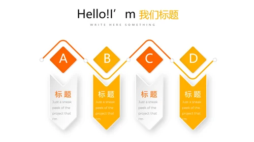 橙色公司产品介绍宣传通用PPT动态模板