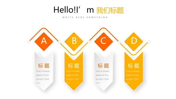 橙色公司产品介绍宣传通用PPT动态模板