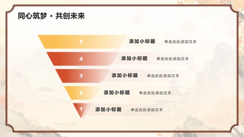 红黄色中国风中秋节市场营销活动策划方案PPT模板