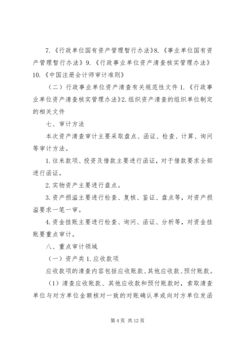 资产清查工作审计方案 (2).docx