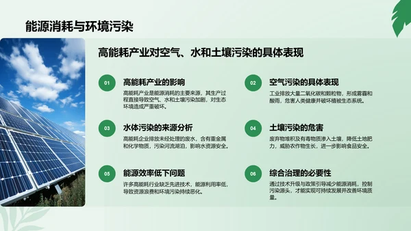 绿色商务风节能减排低碳生活宣传培训课件PPT模板