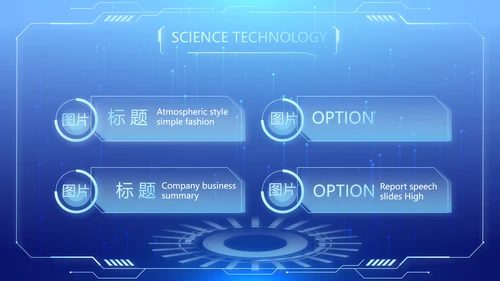 蓝色医疗科技信息化建设工作总结PPT