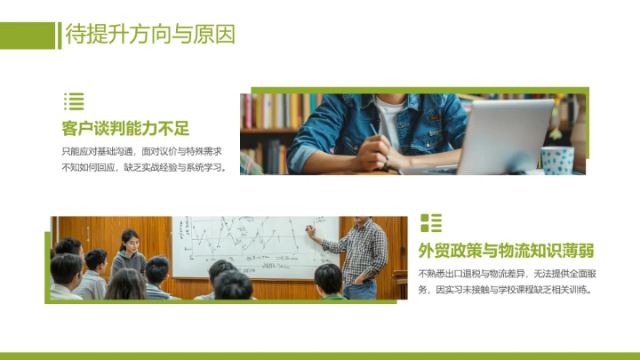 英语专业大学生职业生涯规划发展展示PPT模版