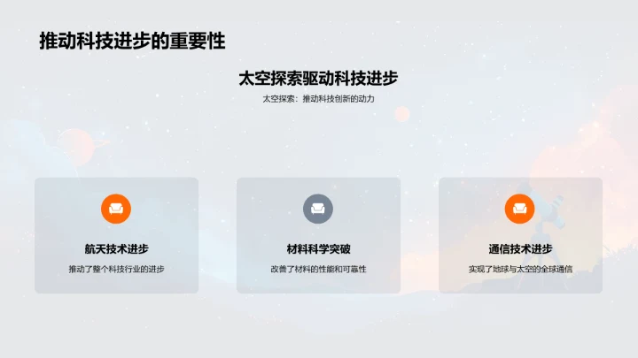 太空探索知识普及PPT模板