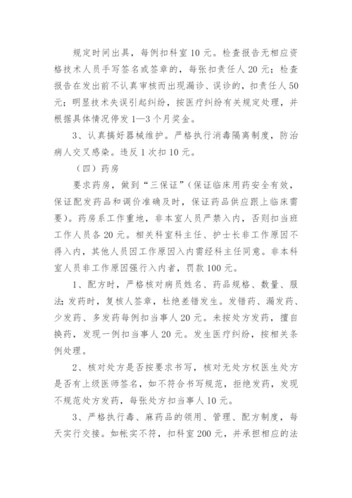 医疗质量管理奖惩制度.docx