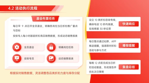 红色毛毡风七夕促销活动策划PPT模板