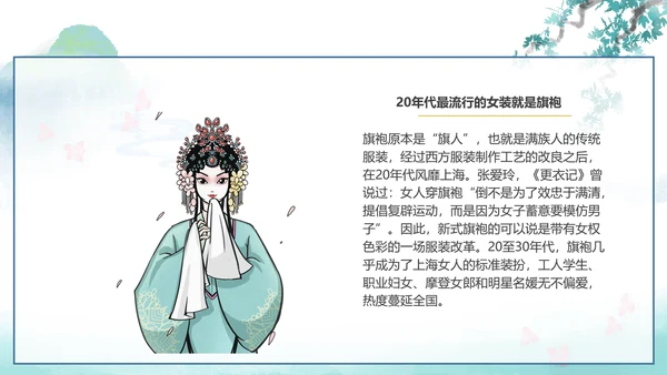 中国传统服饰历史演变过程汉服PPT模板