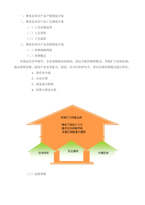 奢侈品可行性研究报告模板.docx