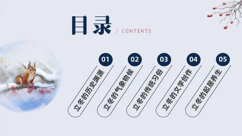 简约实拍立冬主题班会PPT课件