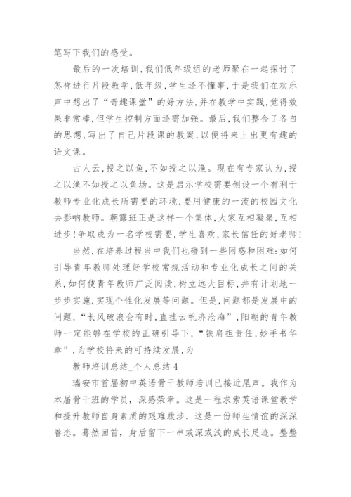 教师培训总结_个人总结.docx