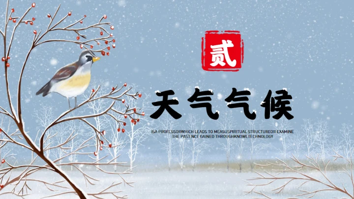 大寒时节冬季通用PPT模板