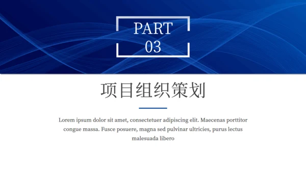 蓝色极简互联网项目汇报通用PPT模板