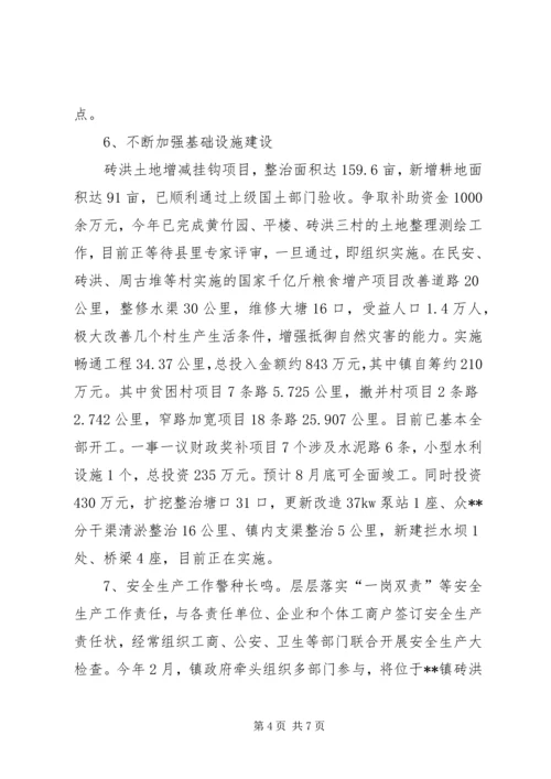 乡镇某年上半年政府工作总结_1.docx